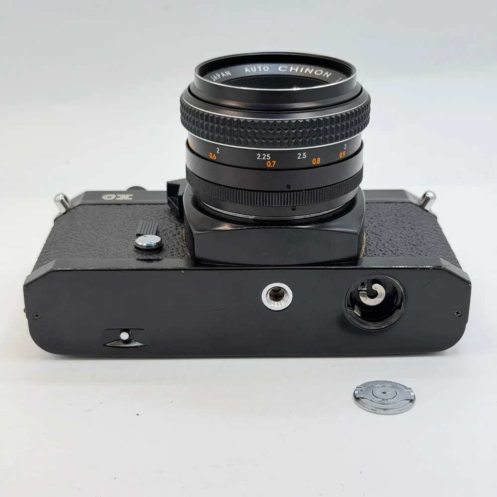 Chinon CX 35mm SLR Film Camera with Auto Chinon 55mm f1.7 Lens Black Japan